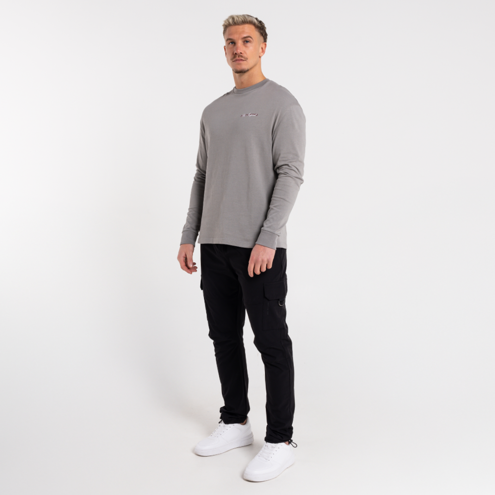 Stach Long Sleeve T-Shirt - Grey