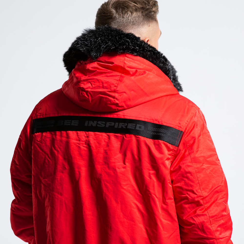 Lakin Bomber Jacket - Red